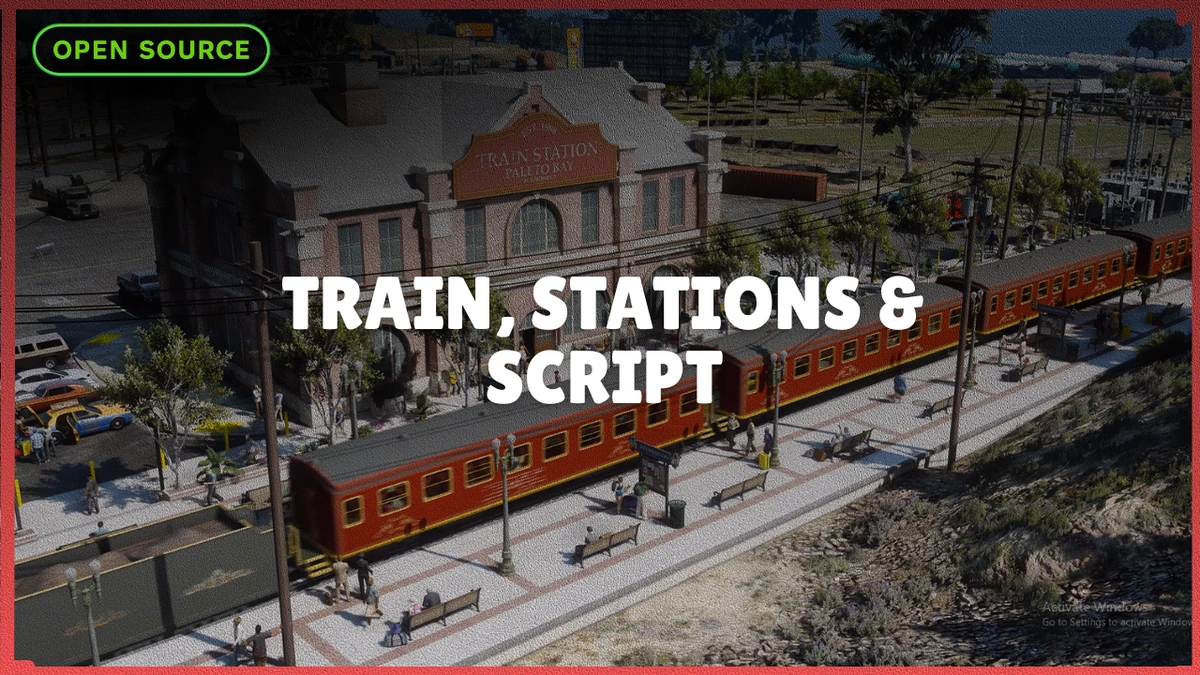 Train, Stations & Script | Rideable Train System | Open Source